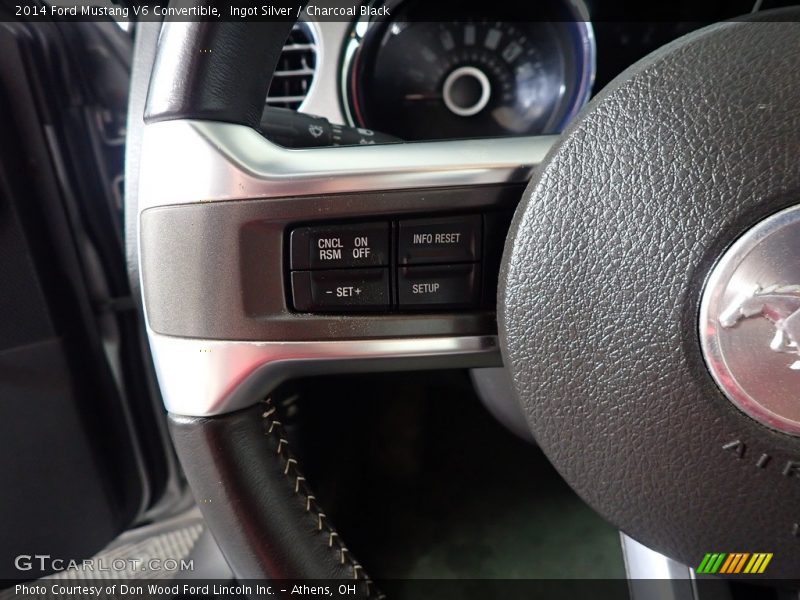 Ingot Silver / Charcoal Black 2014 Ford Mustang V6 Convertible