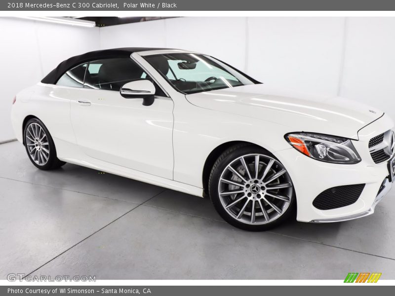 Polar White / Black 2018 Mercedes-Benz C 300 Cabriolet