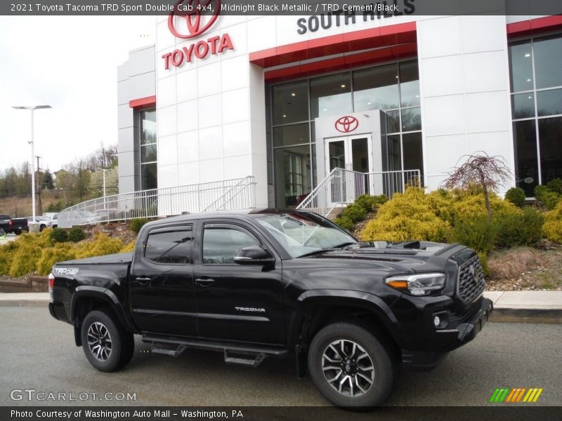 Midnight Black Metallic / TRD Cement/Black 2021 Toyota Tacoma TRD Sport Double Cab 4x4