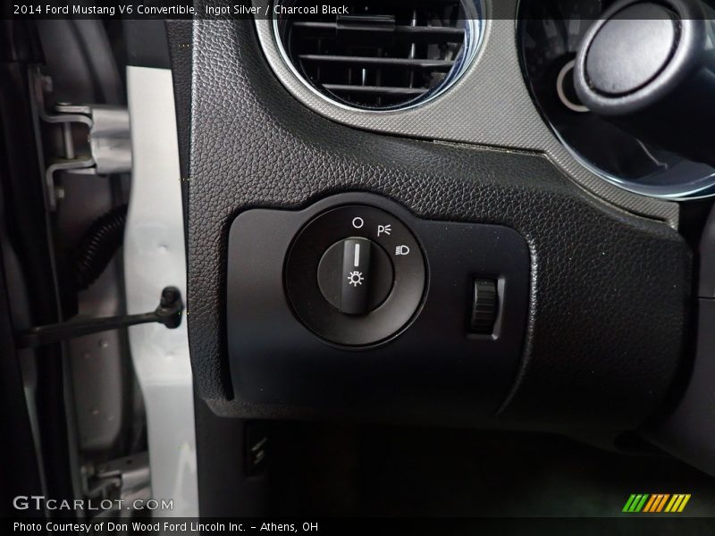 Ingot Silver / Charcoal Black 2014 Ford Mustang V6 Convertible