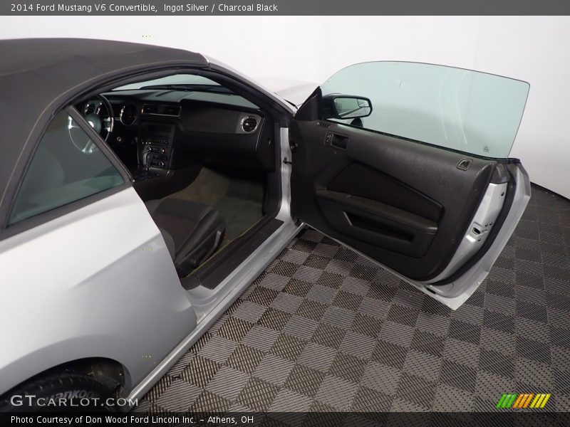 Ingot Silver / Charcoal Black 2014 Ford Mustang V6 Convertible