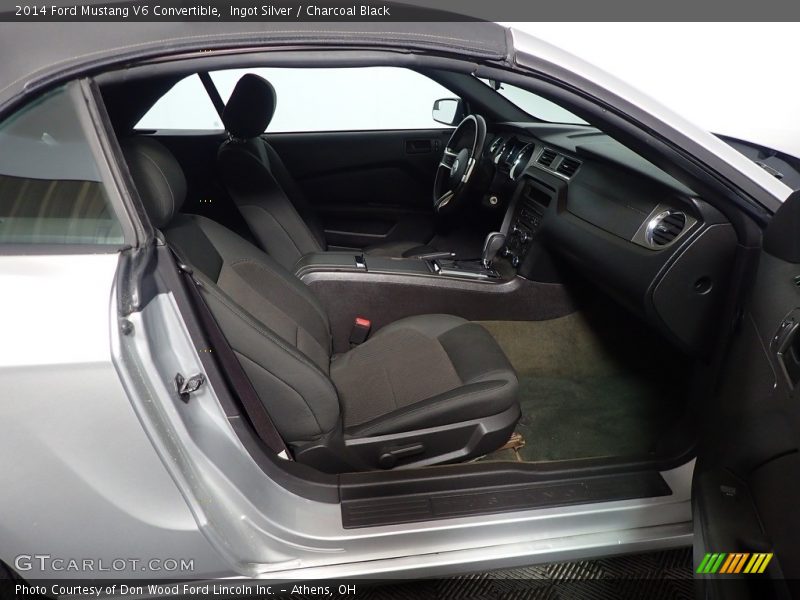 Ingot Silver / Charcoal Black 2014 Ford Mustang V6 Convertible