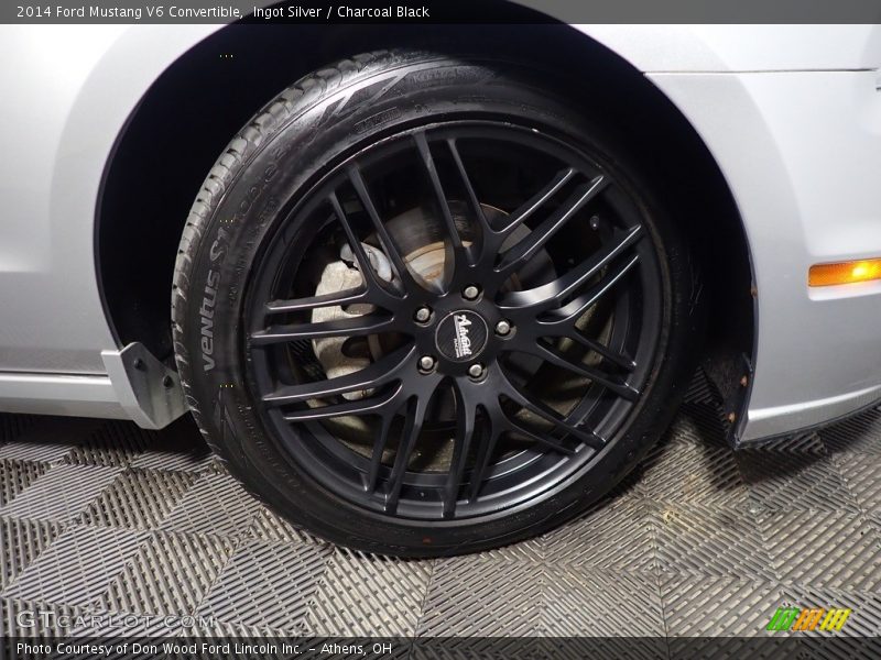 Ingot Silver / Charcoal Black 2014 Ford Mustang V6 Convertible