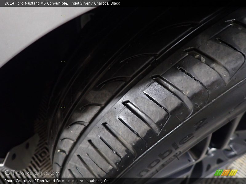 Ingot Silver / Charcoal Black 2014 Ford Mustang V6 Convertible