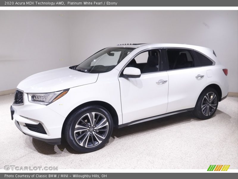 Platinum White Pearl / Ebony 2020 Acura MDX Technology AWD