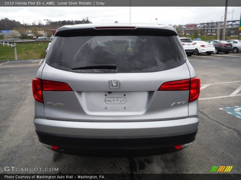 Lunar Silver Metallic / Gray 2016 Honda Pilot EX-L AWD