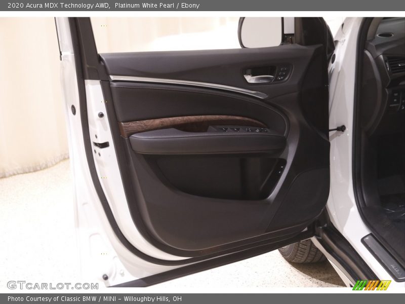 Platinum White Pearl / Ebony 2020 Acura MDX Technology AWD