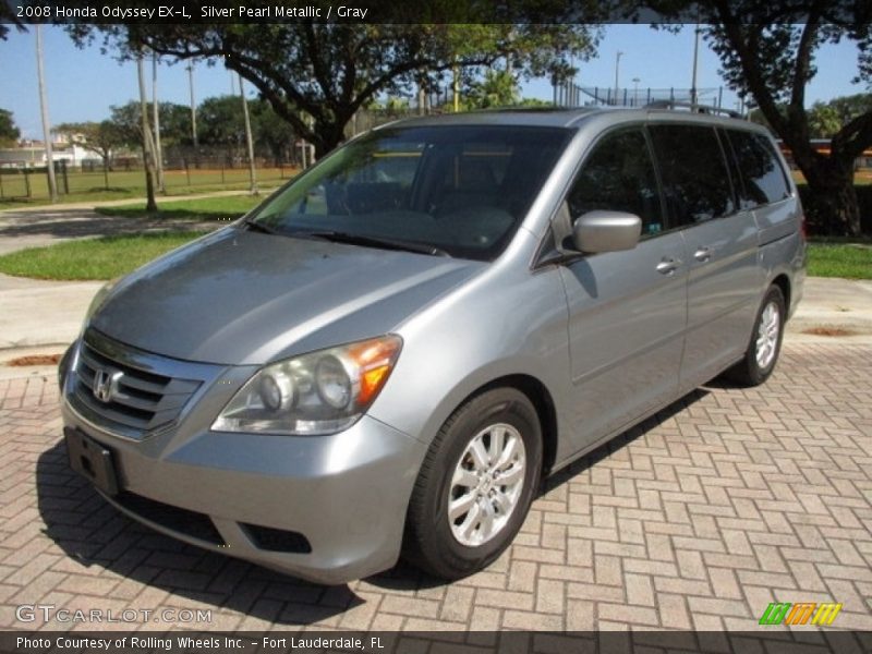 Silver Pearl Metallic / Gray 2008 Honda Odyssey EX-L