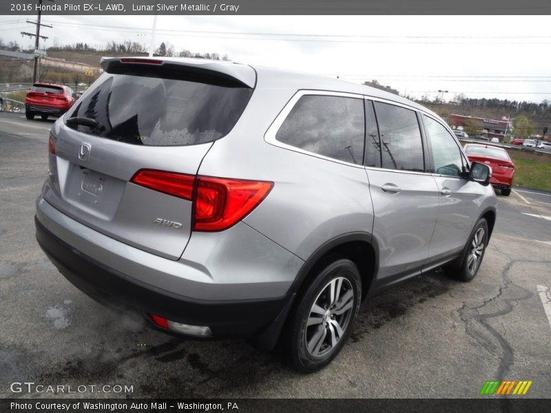 Lunar Silver Metallic / Gray 2016 Honda Pilot EX-L AWD
