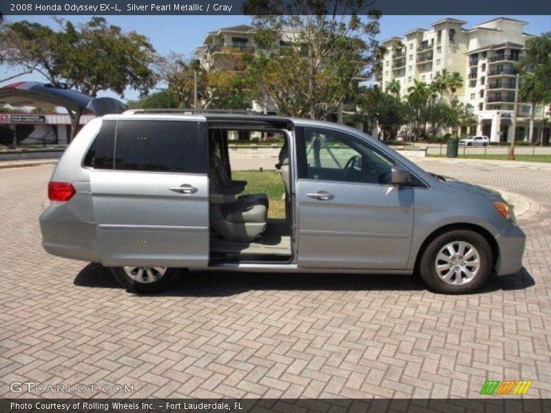 Silver Pearl Metallic / Gray 2008 Honda Odyssey EX-L