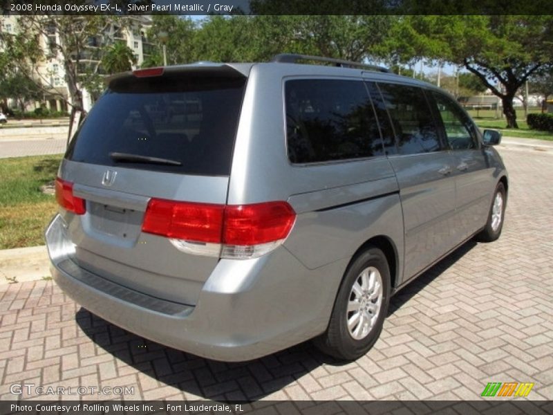 Silver Pearl Metallic / Gray 2008 Honda Odyssey EX-L