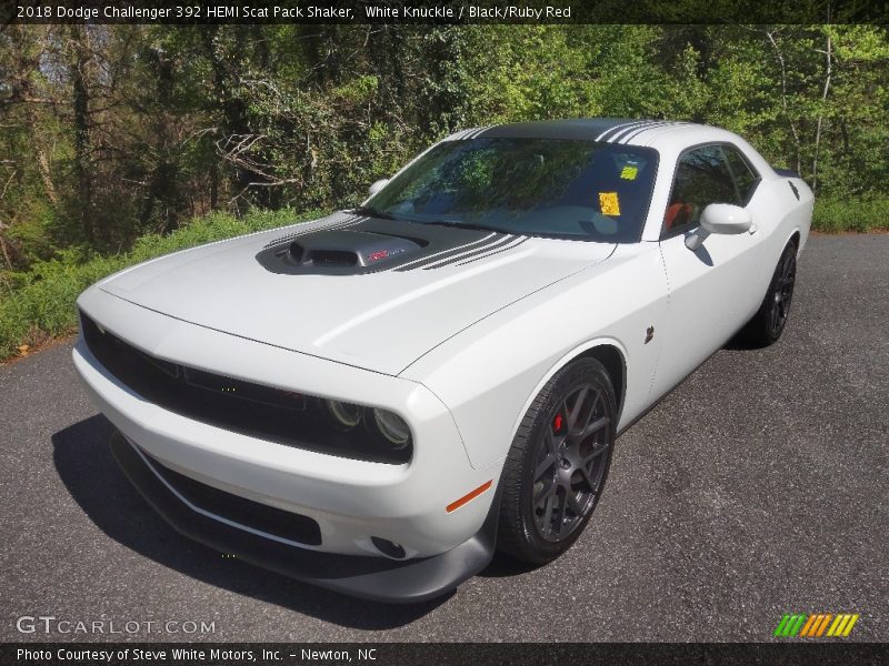 White Knuckle / Black/Ruby Red 2018 Dodge Challenger 392 HEMI Scat Pack Shaker