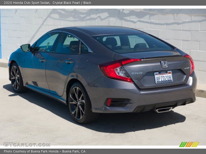 Crystal Black Pearl / Black 2020 Honda Civic Sport Sedan