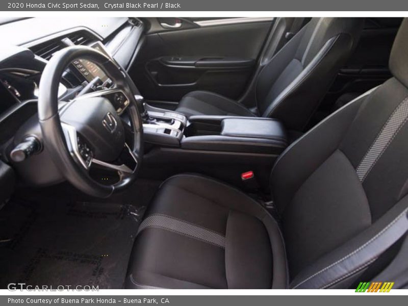 Crystal Black Pearl / Black 2020 Honda Civic Sport Sedan