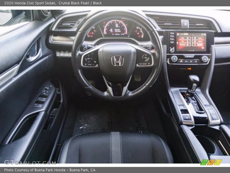Crystal Black Pearl / Black 2020 Honda Civic Sport Sedan