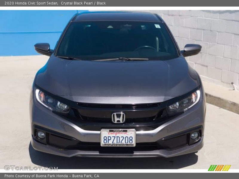 Crystal Black Pearl / Black 2020 Honda Civic Sport Sedan