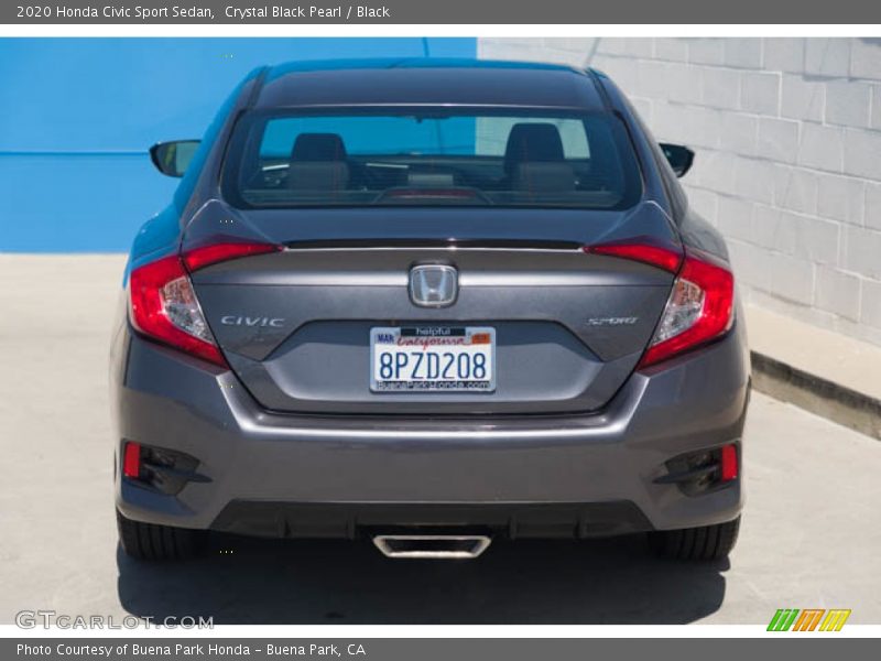 Crystal Black Pearl / Black 2020 Honda Civic Sport Sedan