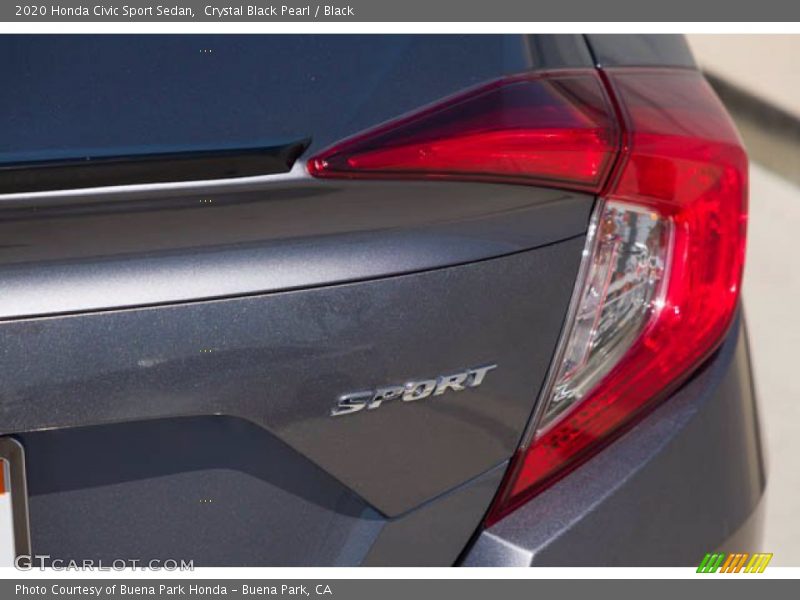 Crystal Black Pearl / Black 2020 Honda Civic Sport Sedan