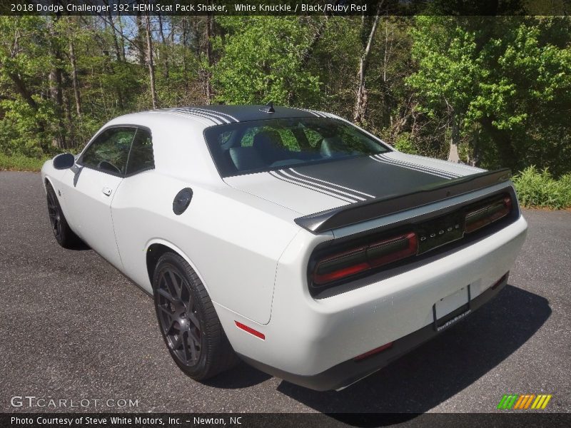 White Knuckle / Black/Ruby Red 2018 Dodge Challenger 392 HEMI Scat Pack Shaker