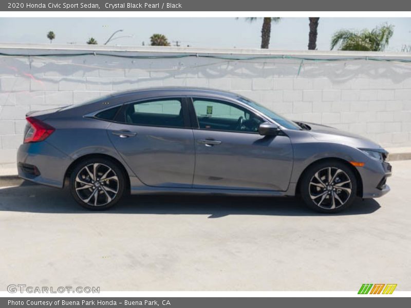 Crystal Black Pearl / Black 2020 Honda Civic Sport Sedan