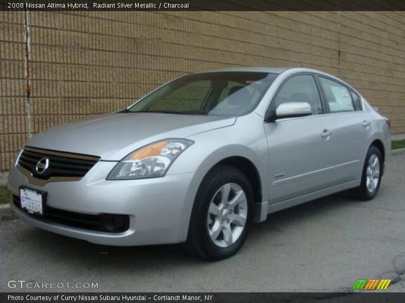 Radiant Silver Metallic / Charcoal 2008 Nissan Altima Hybrid