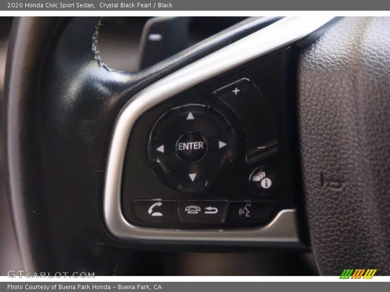 Crystal Black Pearl / Black 2020 Honda Civic Sport Sedan