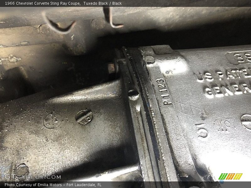 Info Tag of 1966 Corvette Sting Ray Coupe