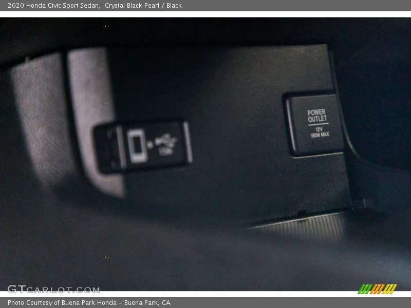 Crystal Black Pearl / Black 2020 Honda Civic Sport Sedan