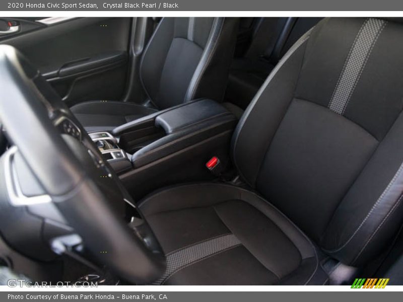 Crystal Black Pearl / Black 2020 Honda Civic Sport Sedan