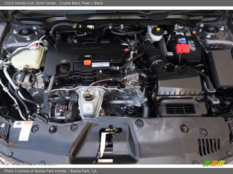 Crystal Black Pearl / Black 2020 Honda Civic Sport Sedan