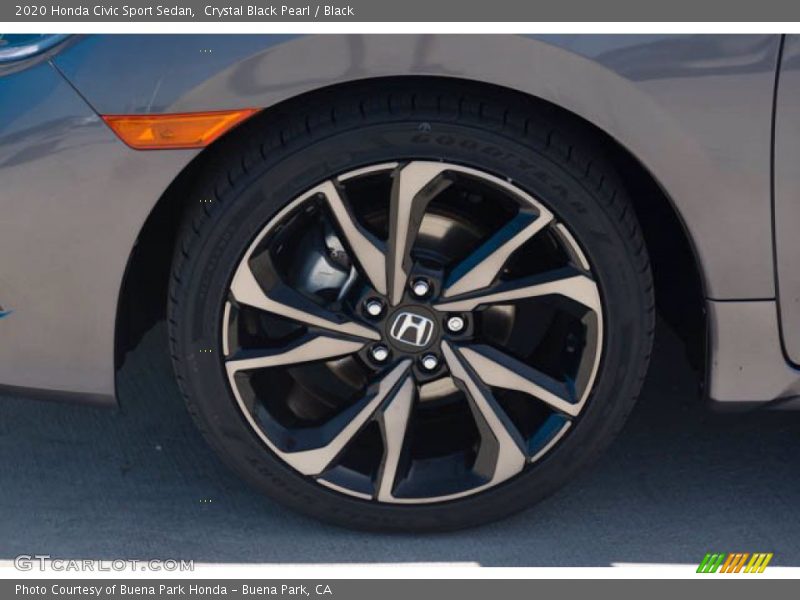 Crystal Black Pearl / Black 2020 Honda Civic Sport Sedan