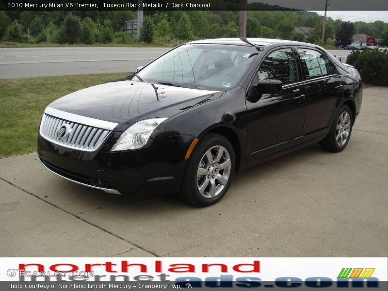 Tuxedo Black Metallic / Dark Charcoal 2010 Mercury Milan V6 Premier