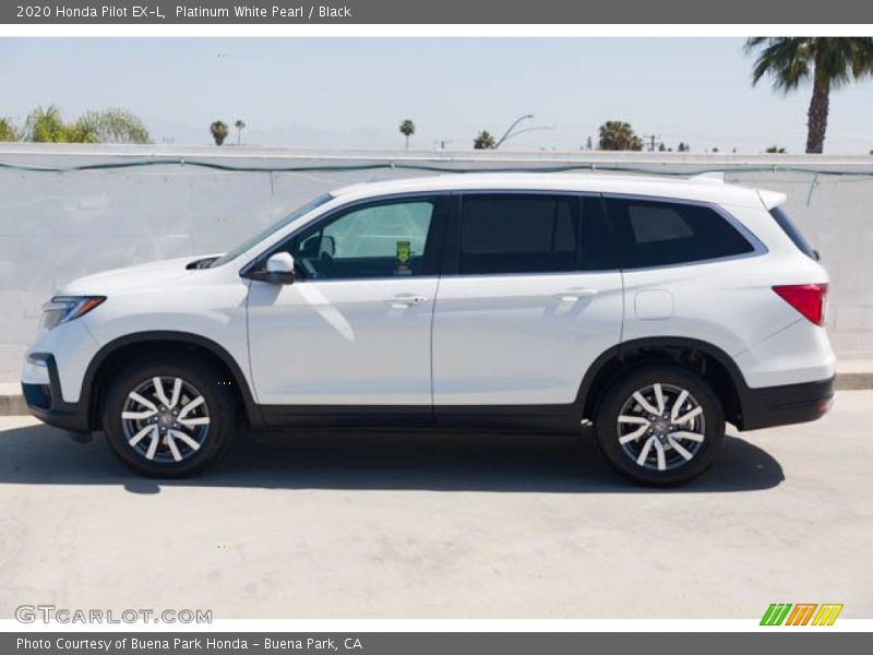 Platinum White Pearl / Black 2020 Honda Pilot EX-L