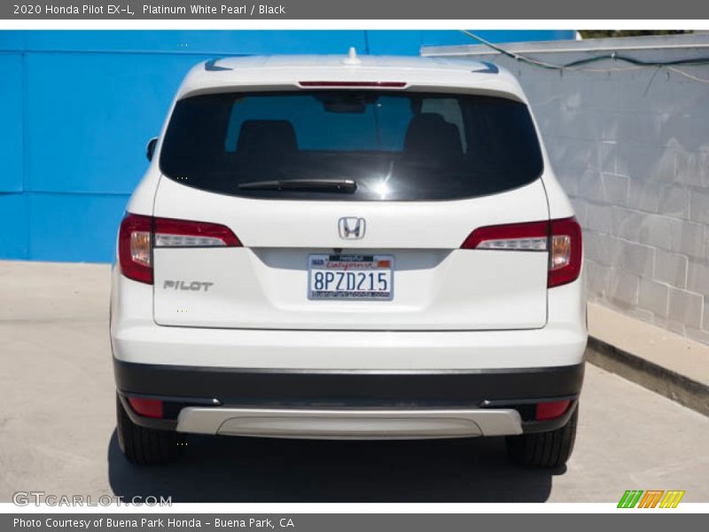 Platinum White Pearl / Black 2020 Honda Pilot EX-L