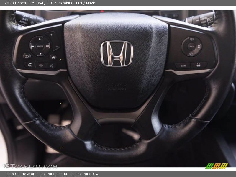 Platinum White Pearl / Black 2020 Honda Pilot EX-L