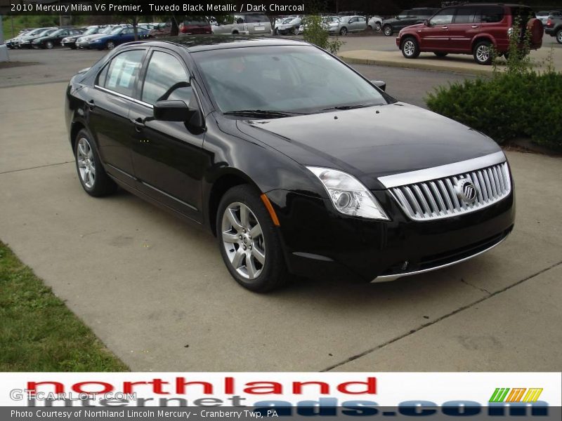 Tuxedo Black Metallic / Dark Charcoal 2010 Mercury Milan V6 Premier
