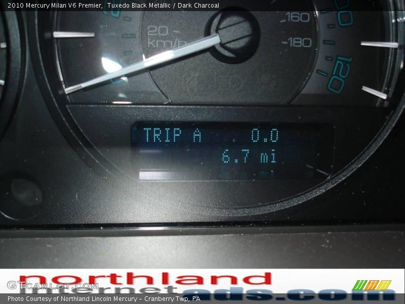 Tuxedo Black Metallic / Dark Charcoal 2010 Mercury Milan V6 Premier