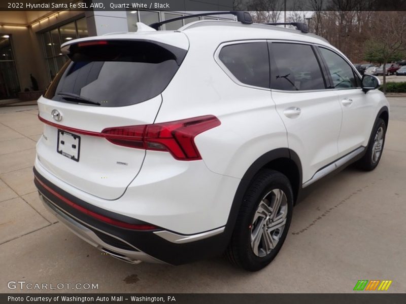 Quartz White / Black 2022 Hyundai Santa Fe SEL AWD