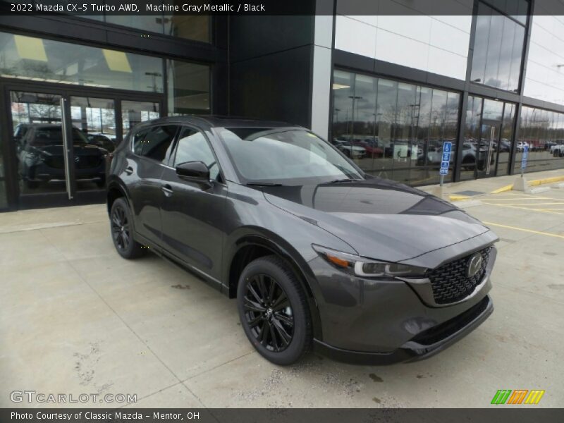 Machine Gray Metallic / Black 2022 Mazda CX-5 Turbo AWD