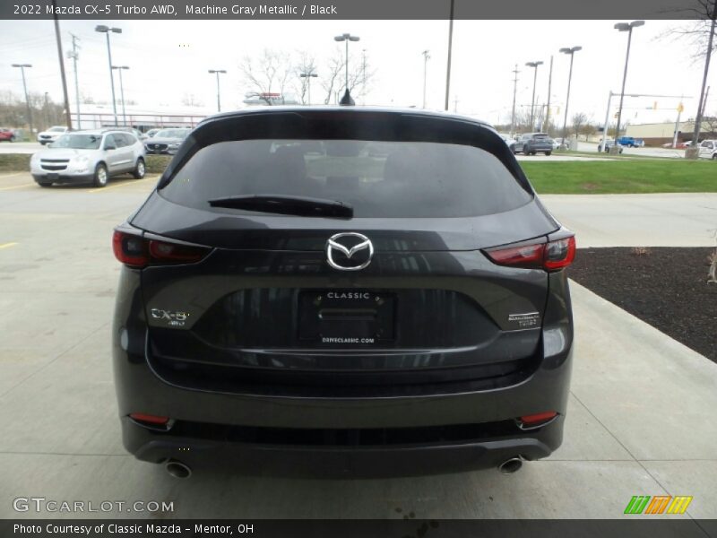 Machine Gray Metallic / Black 2022 Mazda CX-5 Turbo AWD