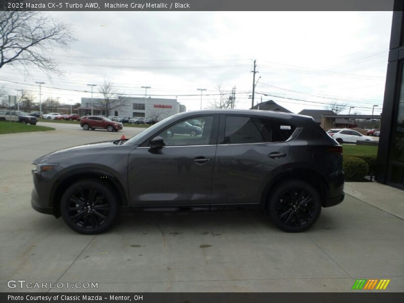 Machine Gray Metallic / Black 2022 Mazda CX-5 Turbo AWD