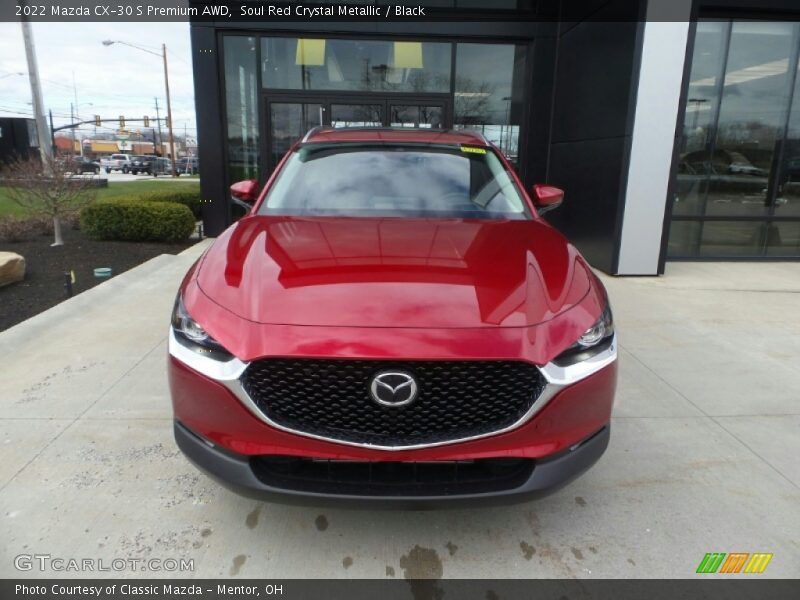 Soul Red Crystal Metallic / Black 2022 Mazda CX-30 S Premium AWD