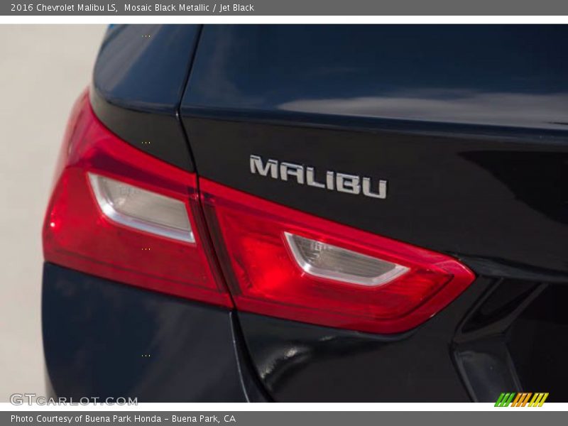 Mosaic Black Metallic / Jet Black 2016 Chevrolet Malibu LS