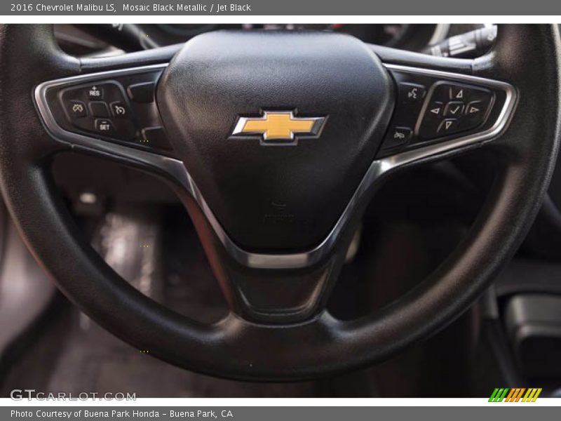 Mosaic Black Metallic / Jet Black 2016 Chevrolet Malibu LS