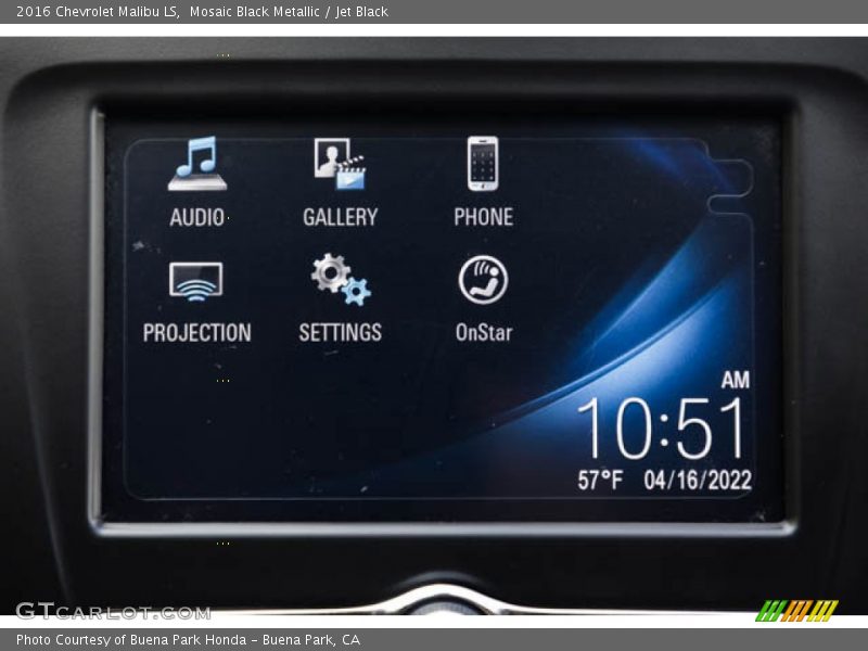 Mosaic Black Metallic / Jet Black 2016 Chevrolet Malibu LS