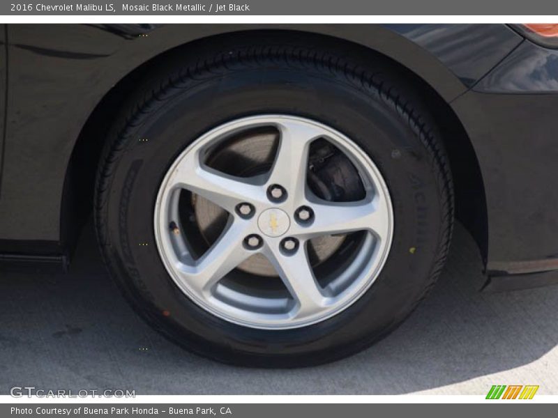 Mosaic Black Metallic / Jet Black 2016 Chevrolet Malibu LS