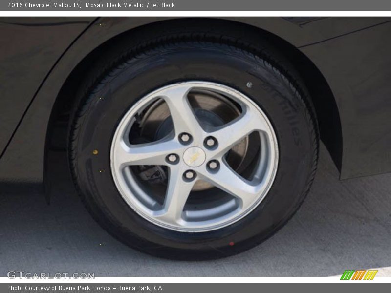 Mosaic Black Metallic / Jet Black 2016 Chevrolet Malibu LS