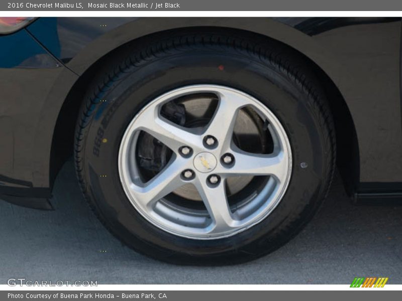 Mosaic Black Metallic / Jet Black 2016 Chevrolet Malibu LS