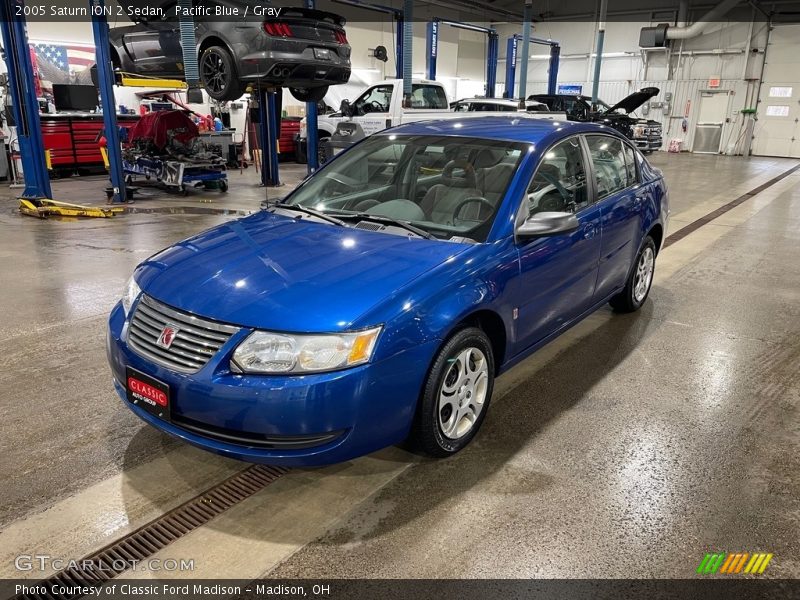 Pacific Blue / Gray 2005 Saturn ION 2 Sedan