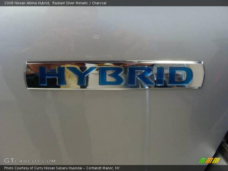 Radiant Silver Metallic / Charcoal 2008 Nissan Altima Hybrid
